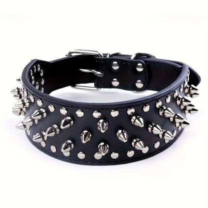 Adjustable Studded Dog Collar