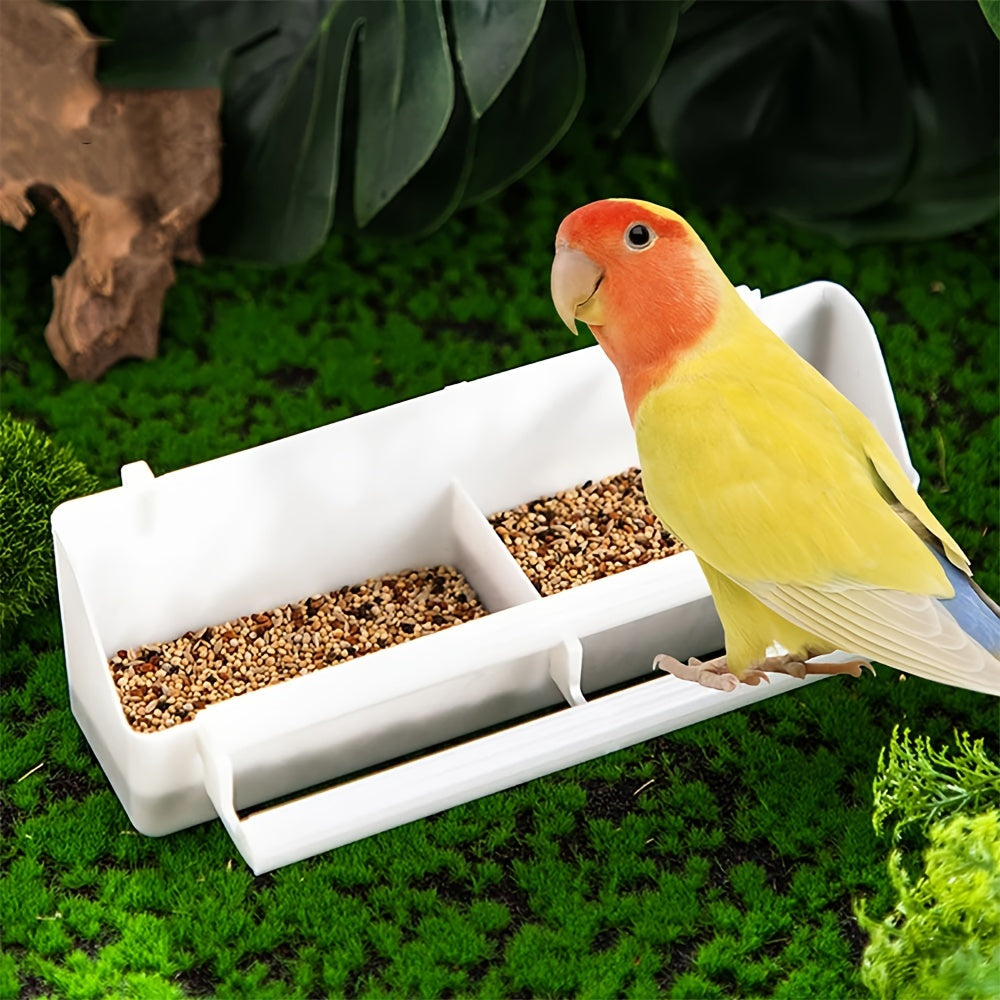 ABS Hanging Bird Feeder & Water Bowl