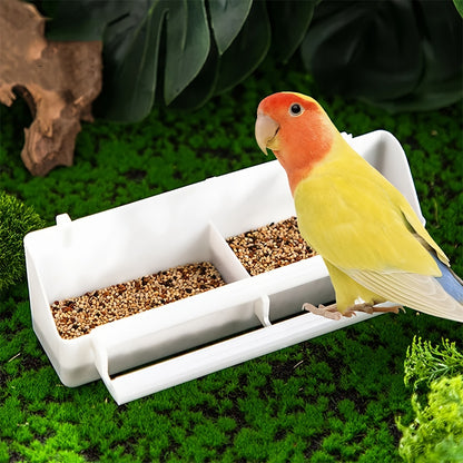 ABS Hanging Bird Feeder & Water Bowl