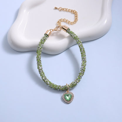 Faux Pearl Ribbon Bow Cat Collar