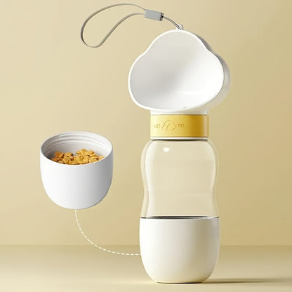 Portable Dual-Compartment Pet Feeding Cup