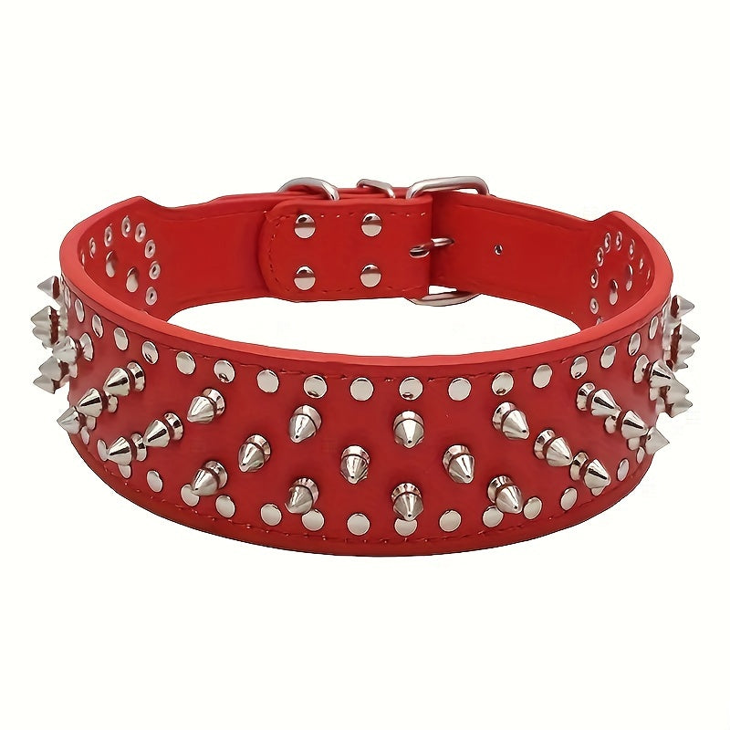 Adjustable Studded Dog Collar