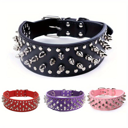 Adjustable Studded Dog Collar