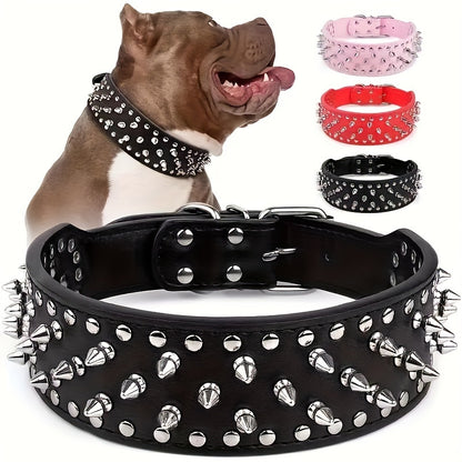 Adjustable Studded Dog Collar