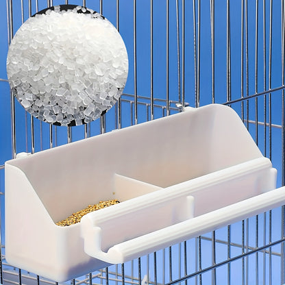 ABS Hanging Bird Feeder & Water Bowl