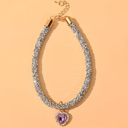 Faux Pearl Ribbon Bow Cat Collar