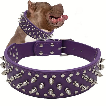 Adjustable Studded Dog Collar