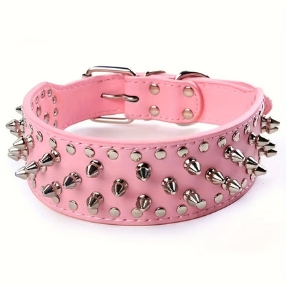 Adjustable Studded Dog Collar