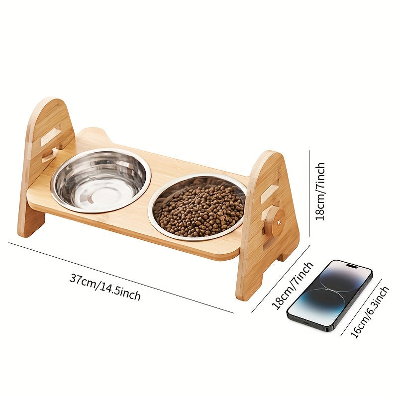 Adjustable Slanted Ceramic Pet Bowl – 1/2/3 Pack