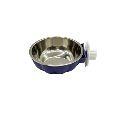 Pumpkin-Shaped Stainless Steel Hanging Pet Bowl