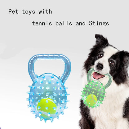 Soft Rubber Football Chew Toy for Dogs