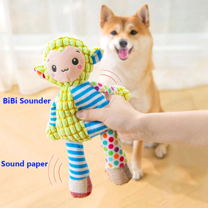 Interactive Squeaky Plush Chew Toy for Pets