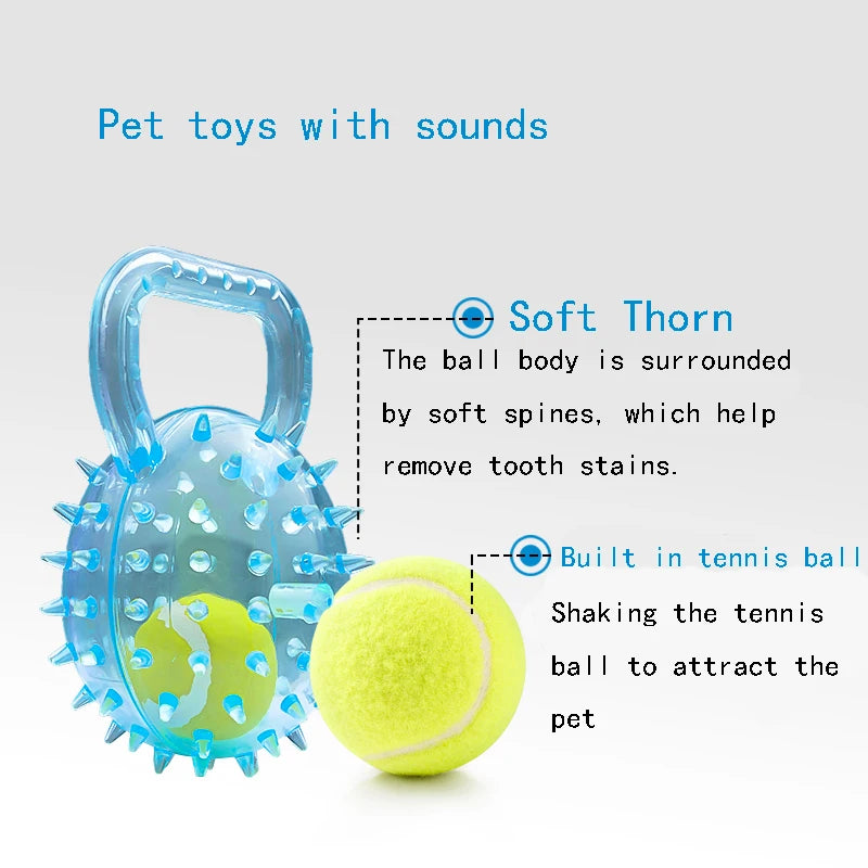 Soft Rubber Football Chew Toy for Dogs