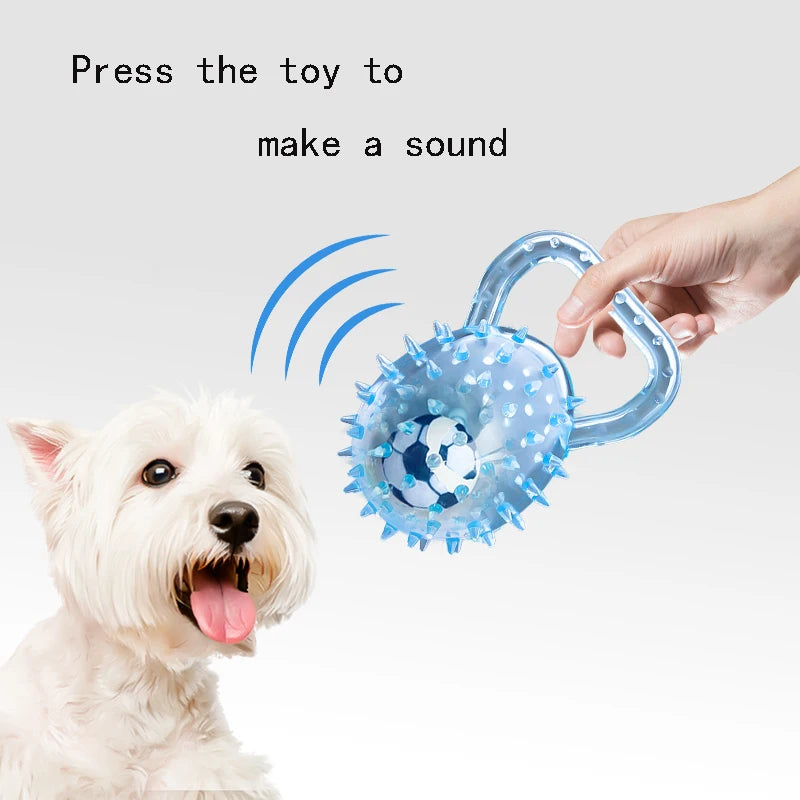 Soft Rubber Football Chew Toy for Dogs