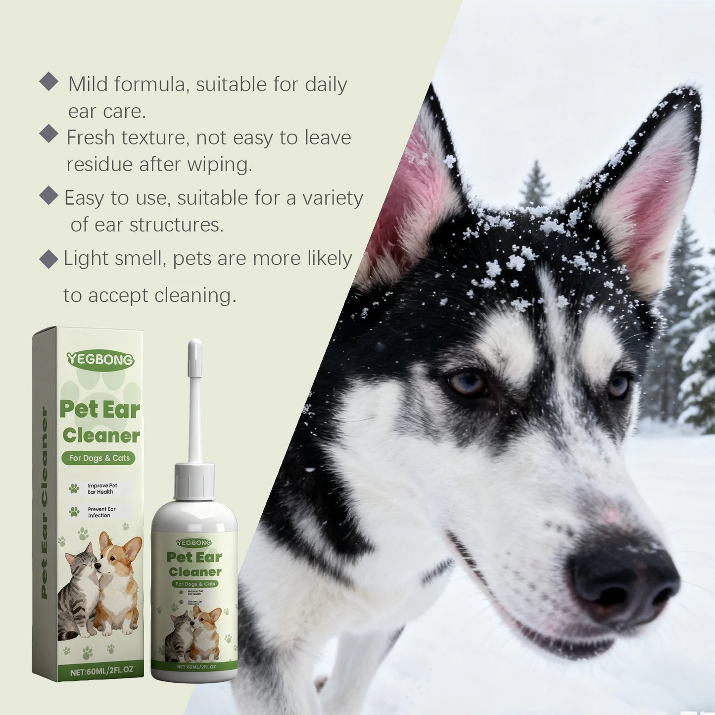 Pet Ear Care Drops for Cats & Dogs