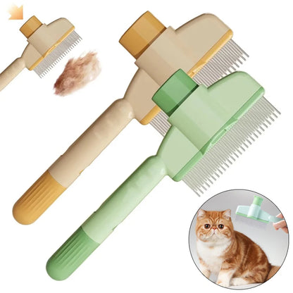 Cat Grooming & Hair Removal Brush – Durable Pet Comb