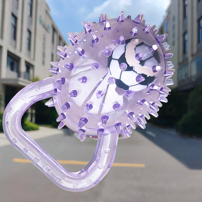 Soft Rubber Football Chew Toy for Dogs