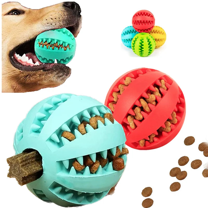 Interactive Rubber Chew Ball for Dogs & Puppies