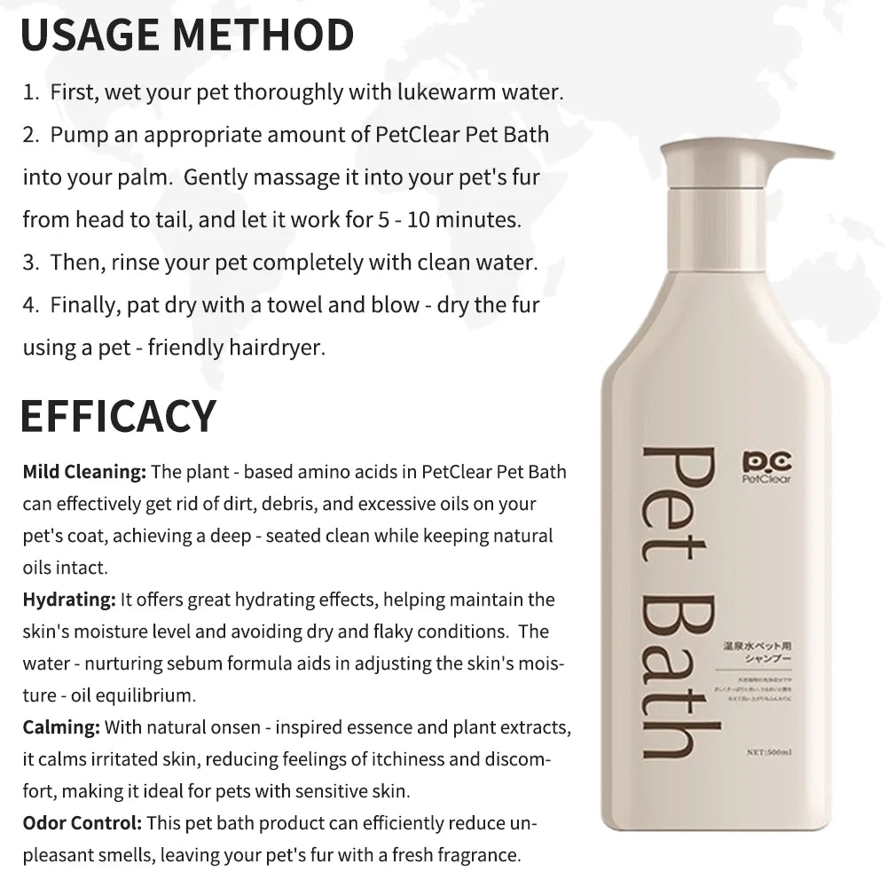 PetClear Mild Shampoo for Cats & Dogs