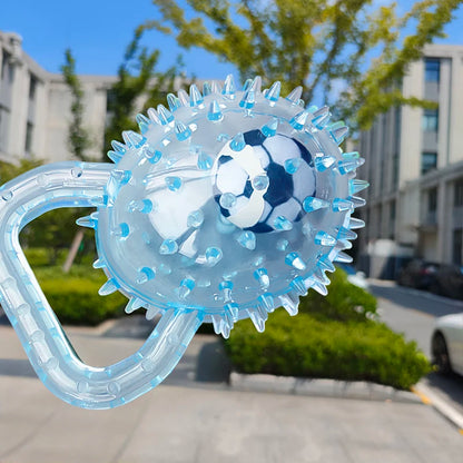 Soft Rubber Football Chew Toy for Dogs