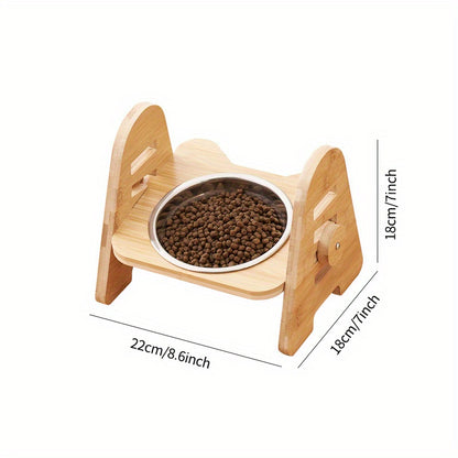 Adjustable Slanted Ceramic Pet Bowl – 1/2/3 Pack