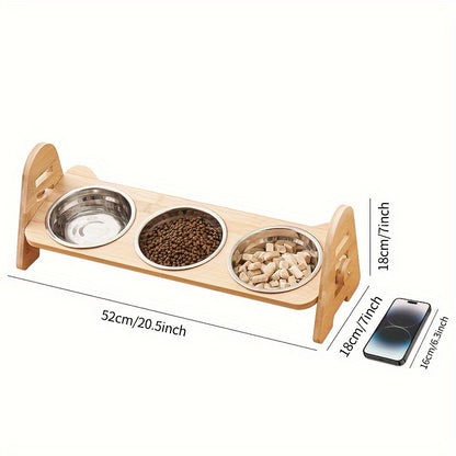 Adjustable Slanted Ceramic Pet Bowl – 1/2/3 Pack