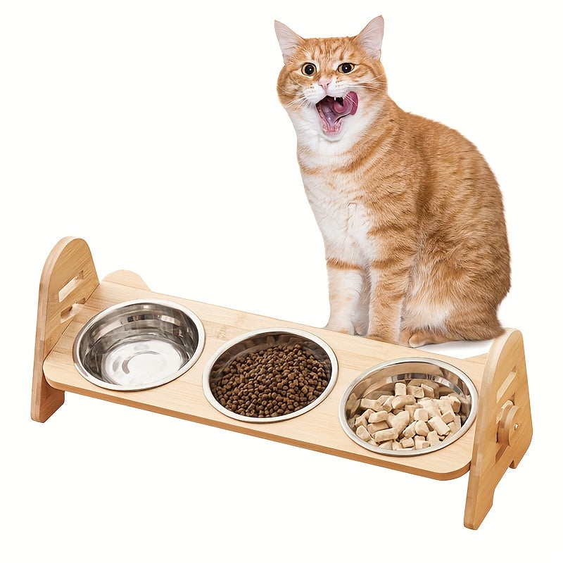 Adjustable Slanted Ceramic Pet Bowl – 1/2/3 Pack