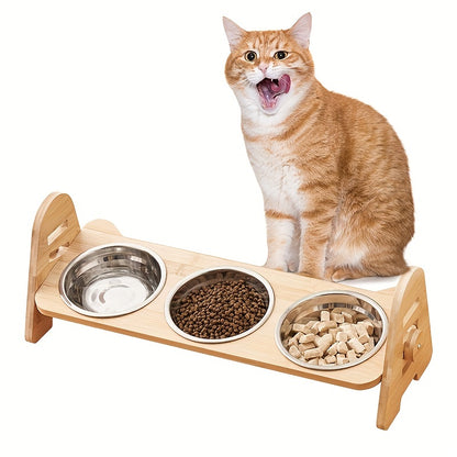 Adjustable Slanted Ceramic Pet Bowl – 1/2/3 Pack