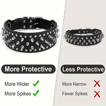 Adjustable Studded Dog Collar
