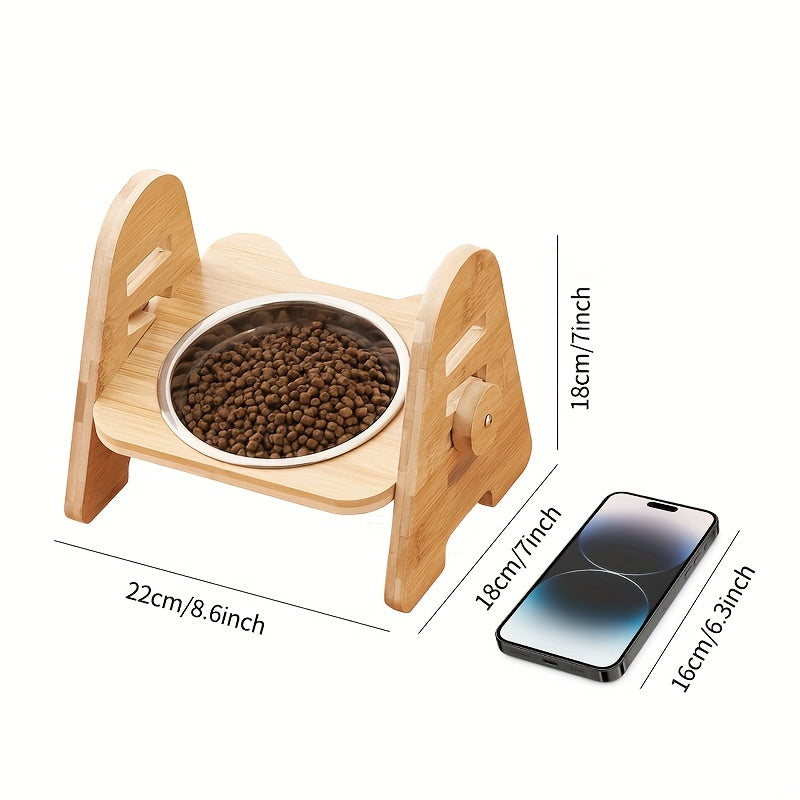 Adjustable Slanted Ceramic Pet Bowl – 1/2/3 Pack